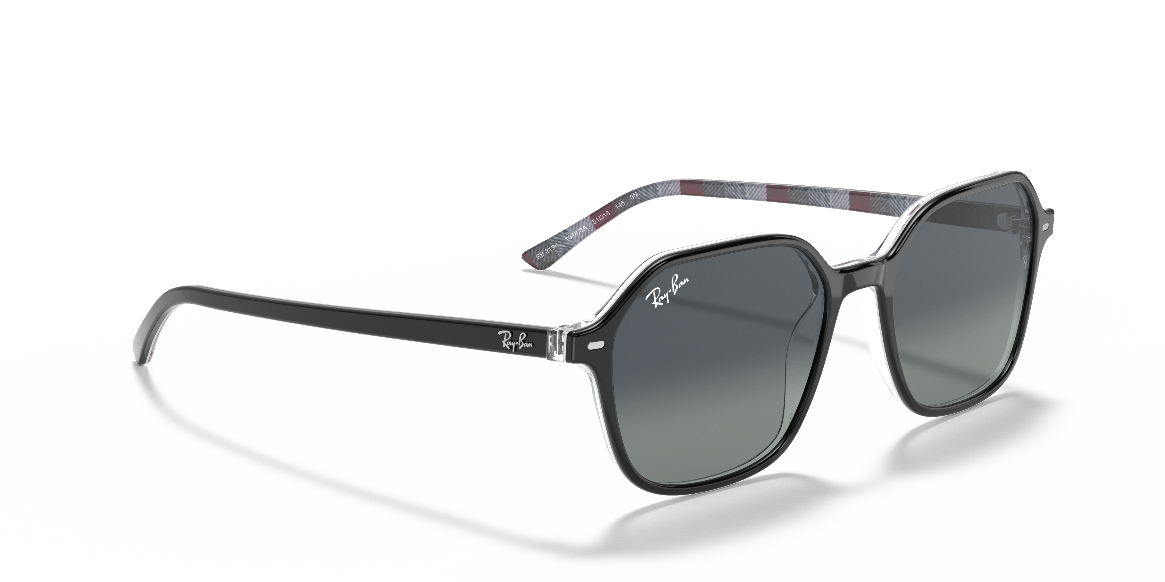 John Sunglasses in Black and Light Grey | Ray-Ban®