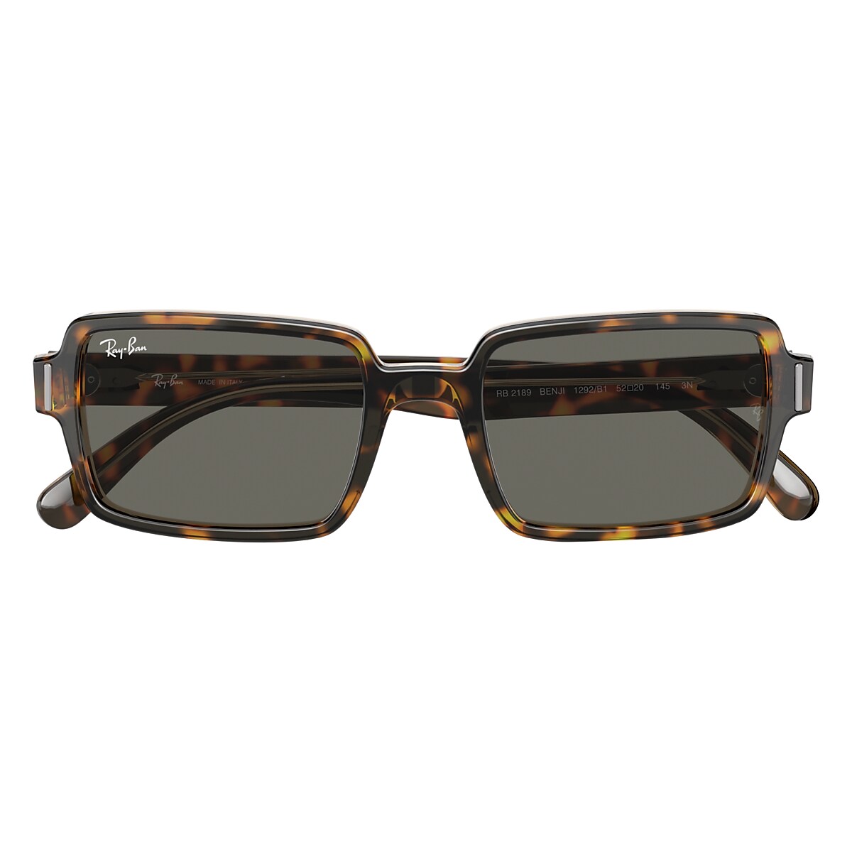 BENJI Sunglasses in Havana On Transparent Brown and Dark Grey