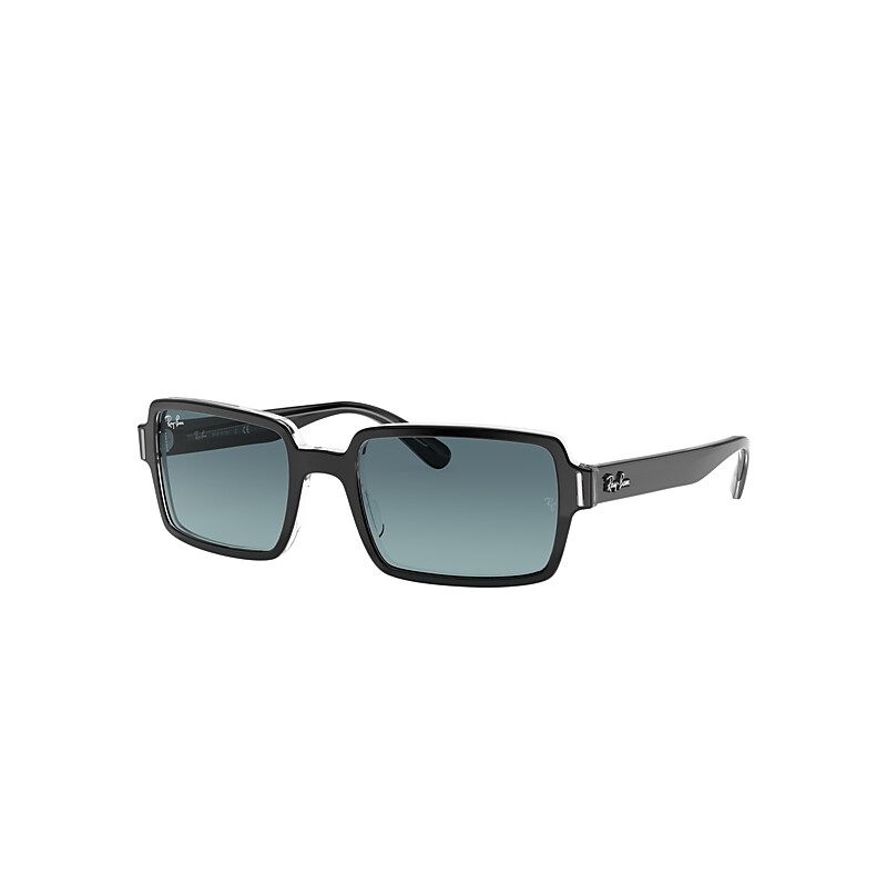 Ray-Ban Benji Sunglasses Shiny Black Frame Grey Lenses 54-20