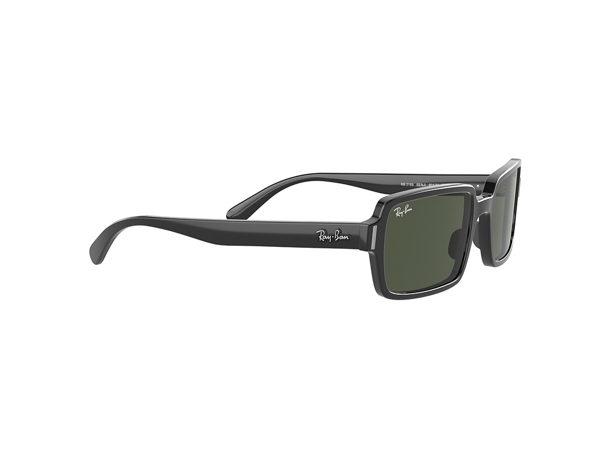 Benji Sunglasses in Black and Green | Ray-Ban®