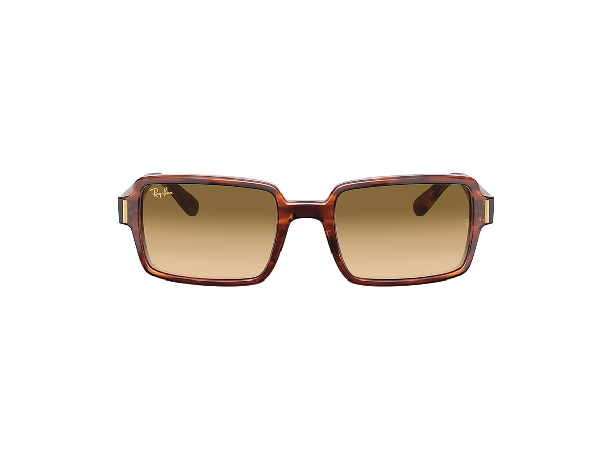 BENJI Sunglasses in Striped Havana and Brown - RB2189 - Ray-Ban