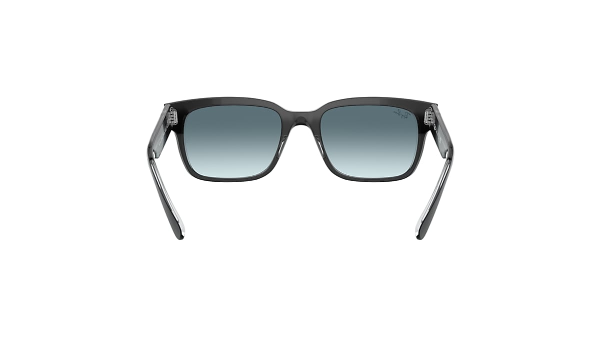 JEFFREY Sunglasses in Black On Transparent and Blue - RB2190 | Ray 