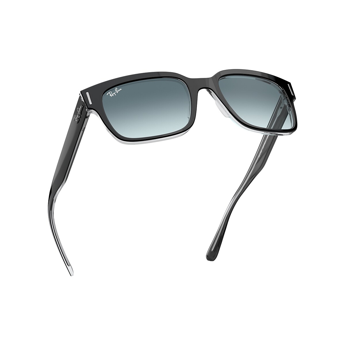 JEFFREY Sunglasses in Black On Transparent and Blue - RB2190 | Ray 