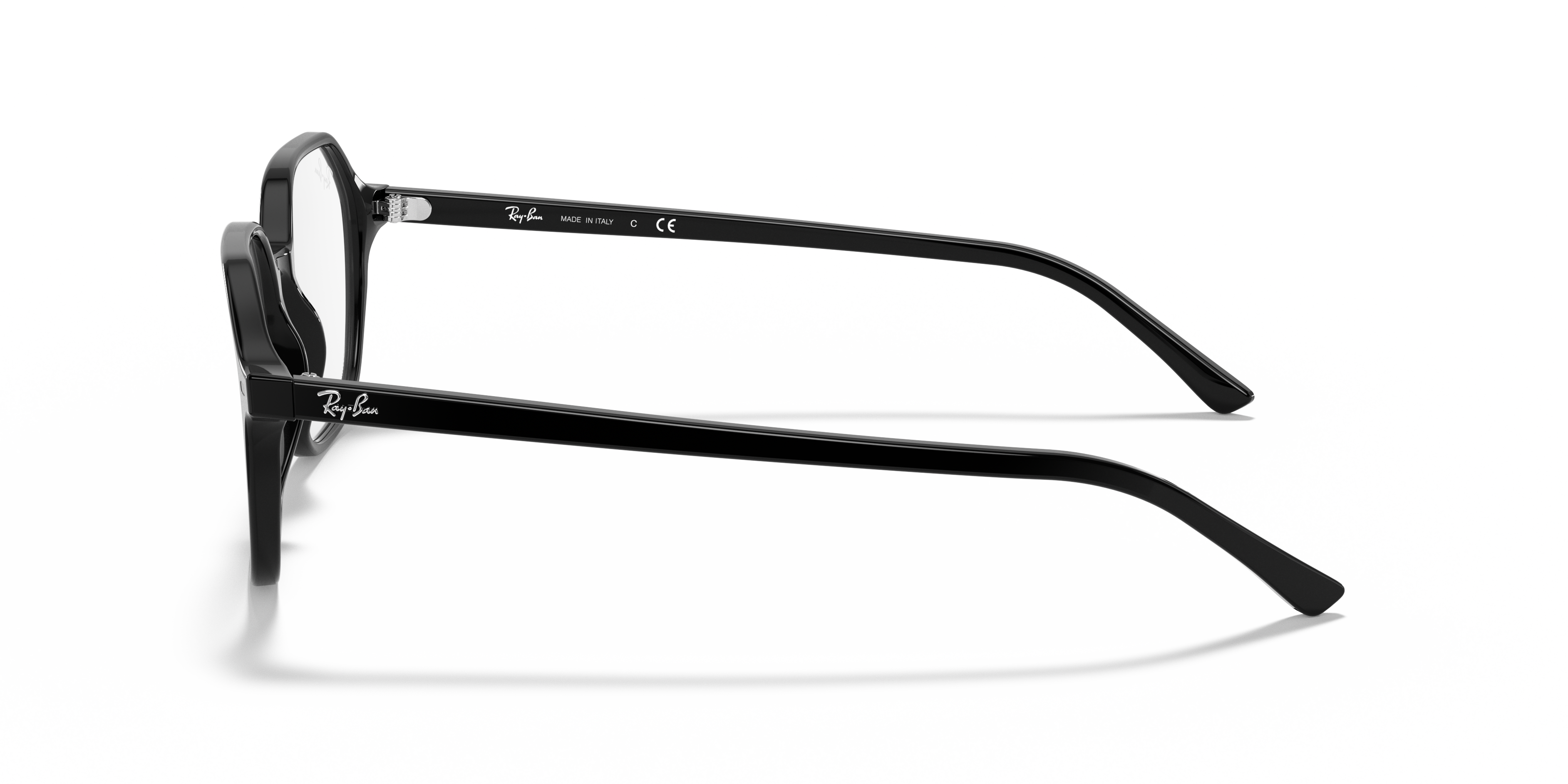 John Optics Eyeglasses with Shiny Black Frame | Ray-Ban®