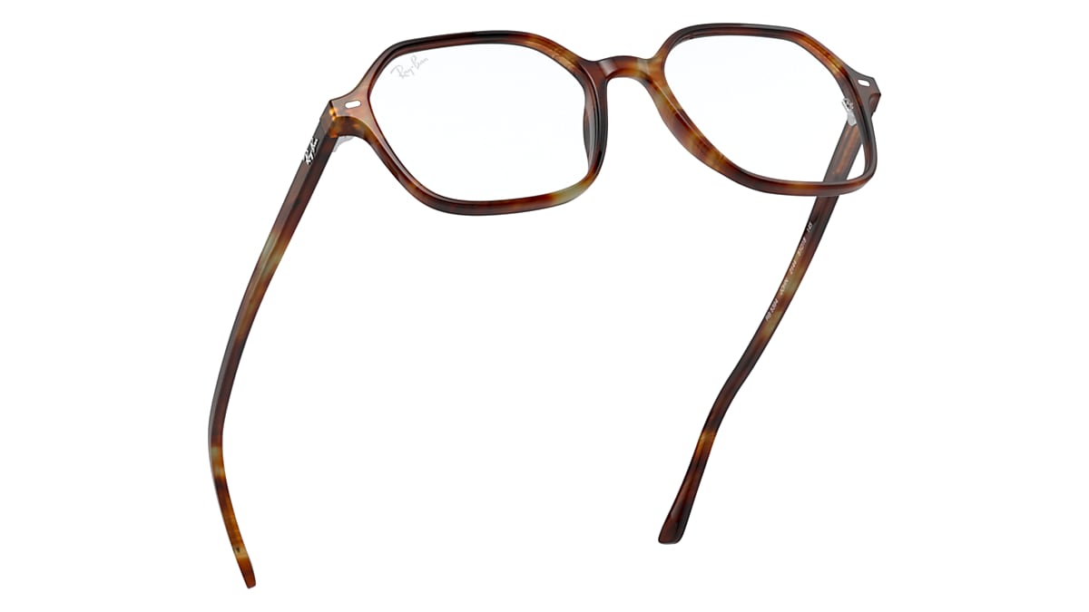 JOHN OPTICS Eyeglasses with Striped Havana Frame - RB5394 | Ray