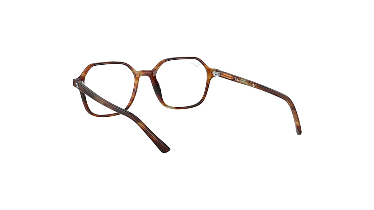 JOHN OPTICS Eyeglasses with Striped Havana Frame - RB5394 | Ray 