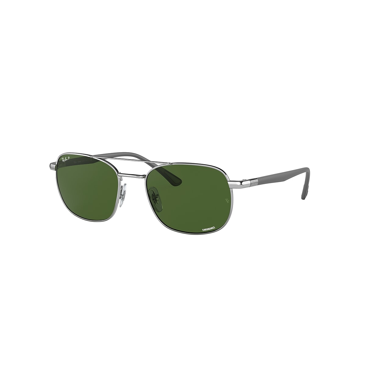 RB3670CH CHROMANCE Sunglasses in Silver and Dark Green