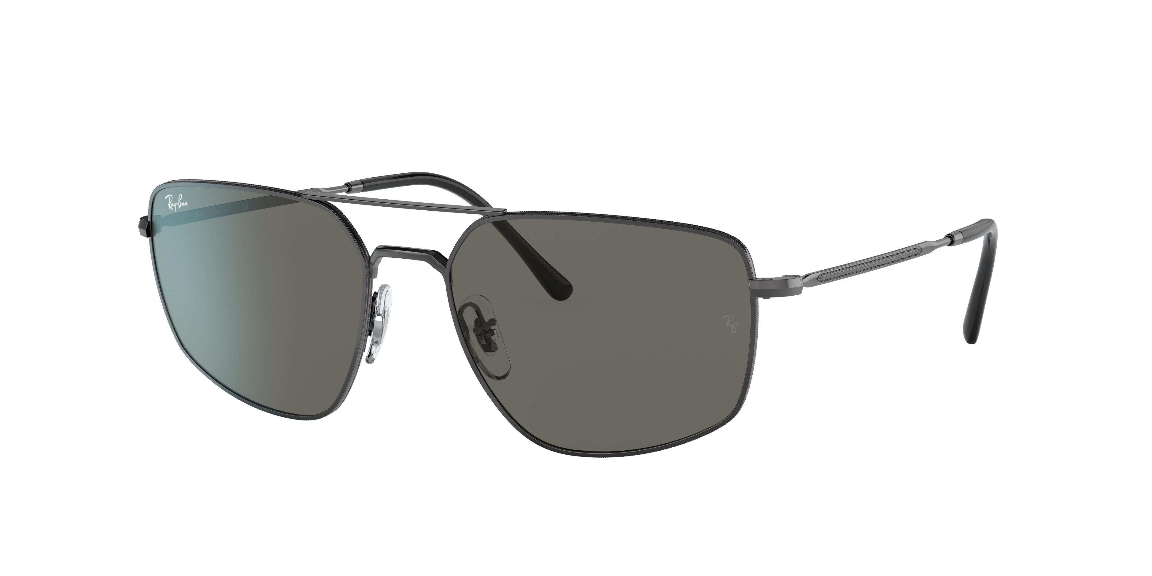 Ray Ban Rb3666 Sunglasses Gunmetal Frame Grey Lenses 56-23