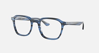 RB5390 OPTICS Eyeglasses with Striped Blue Frame - RB5390F