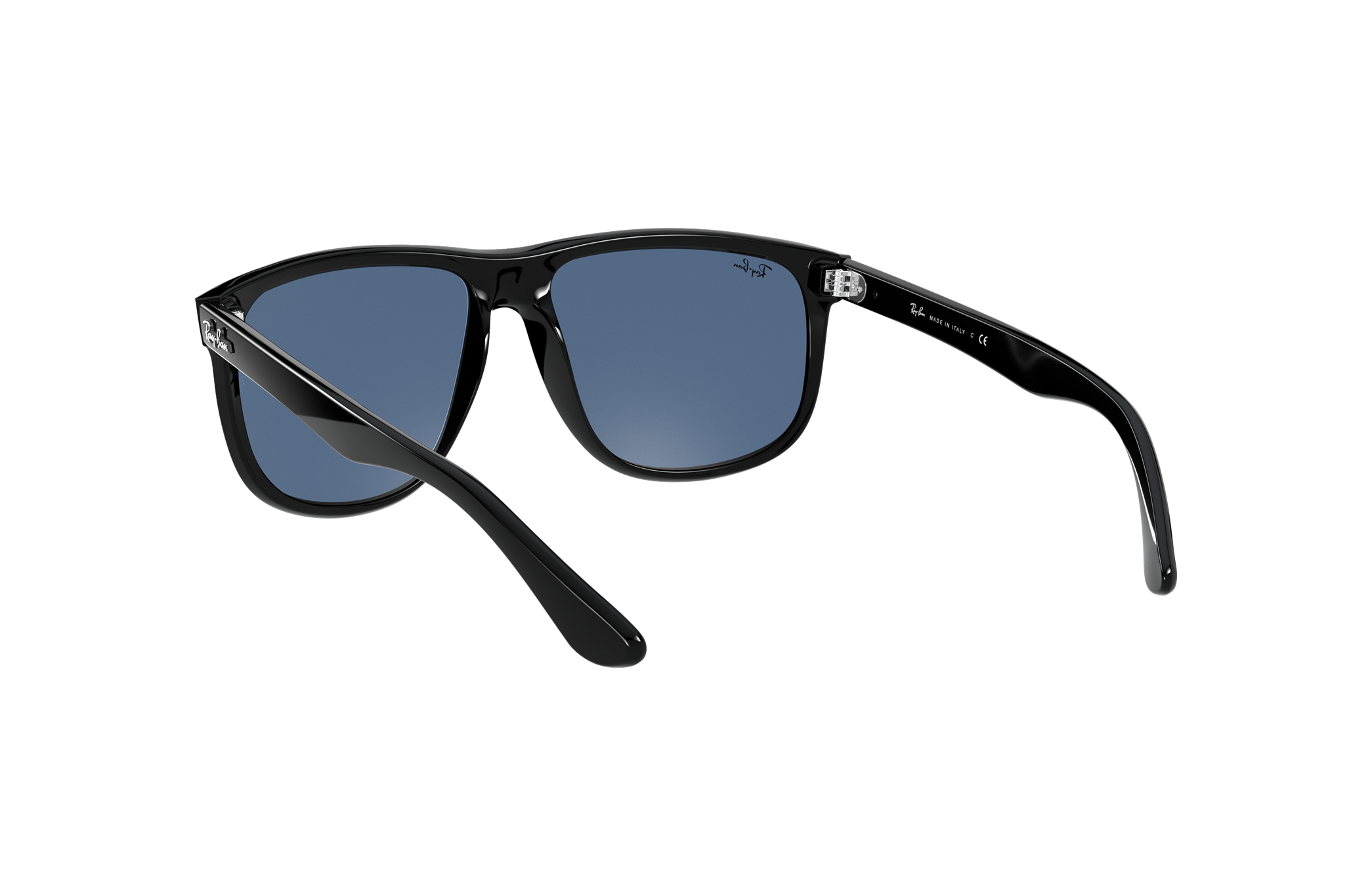 Boyfriend Sunglasses in Shiny Black and 