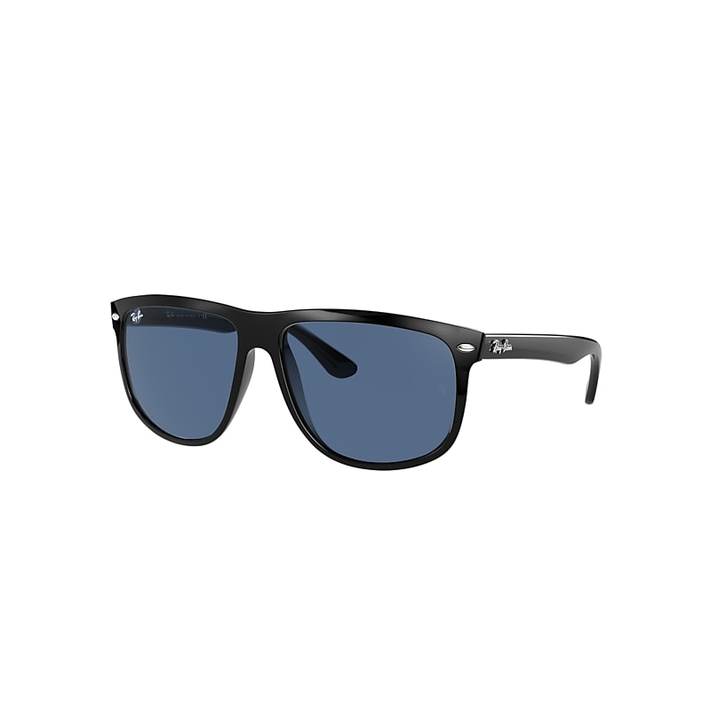 Ray-Ban Boyfriend Sunglasses Black Frame Blue Lenses 56-15 product image