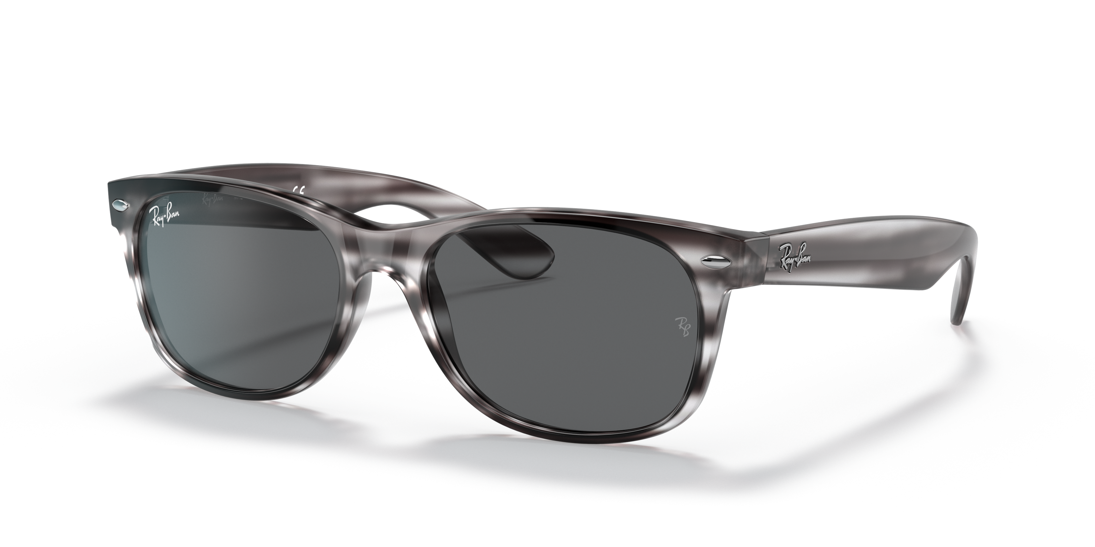 Occhiali da Sole New Wayfarer Color Mix in Striato Grigio e Grigio scuro |  Ray-Ban®