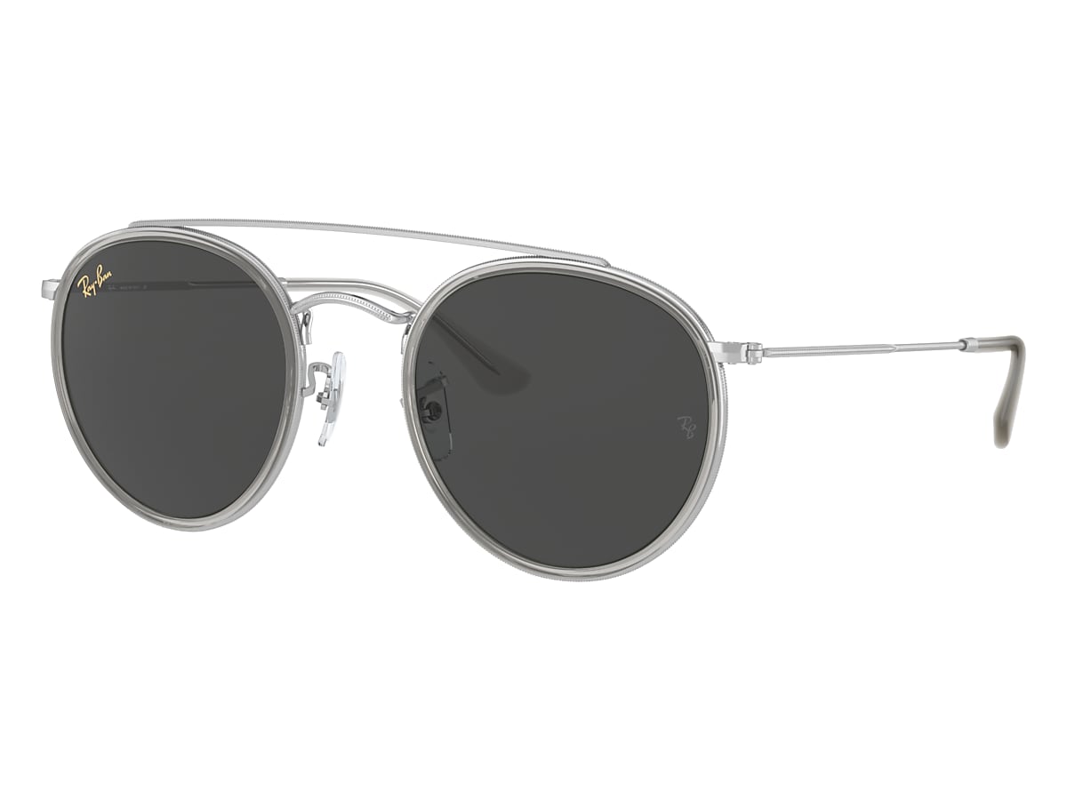 ROUND DOUBLE BRIDGE LEGEND GOLD Sunglasses in Silver