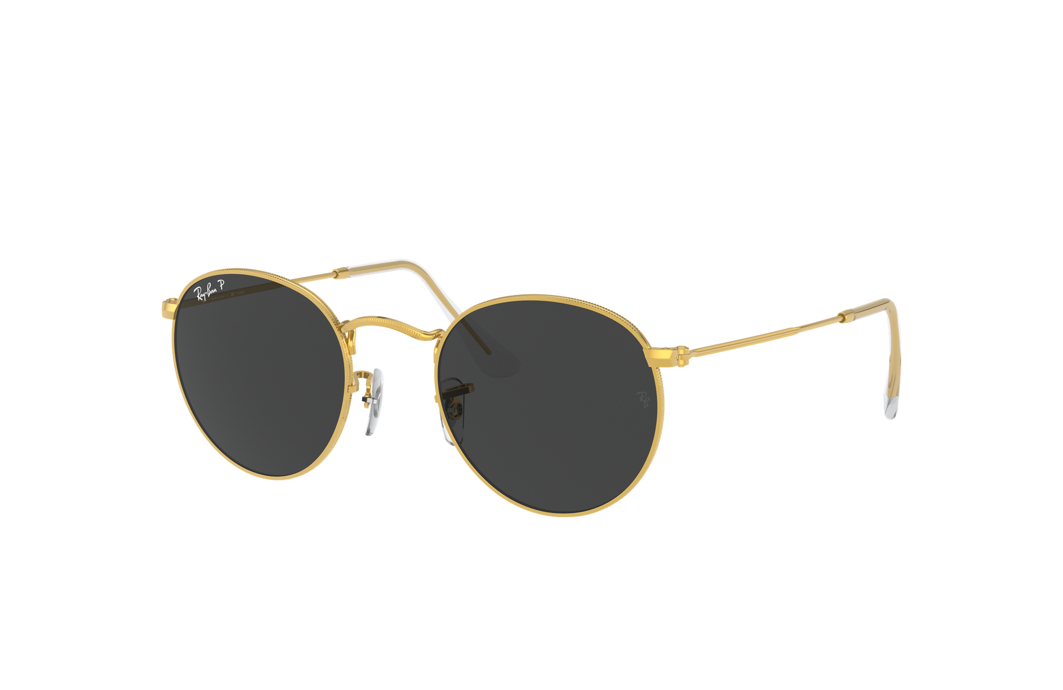 ray ban gold black sunglasses