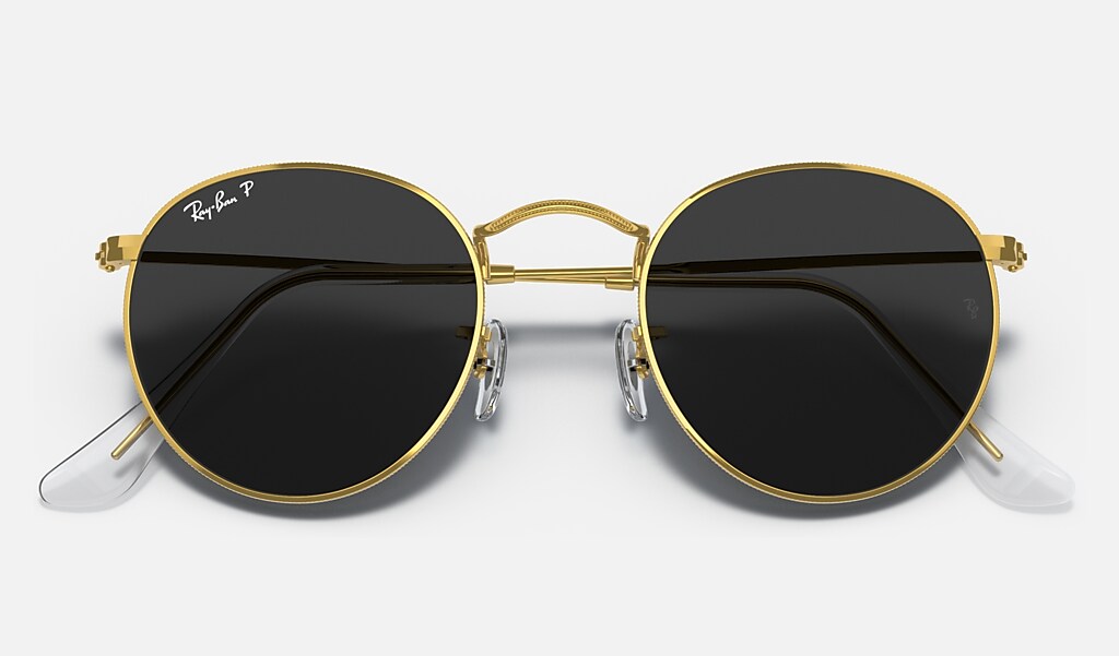 black and gold rayban glasses