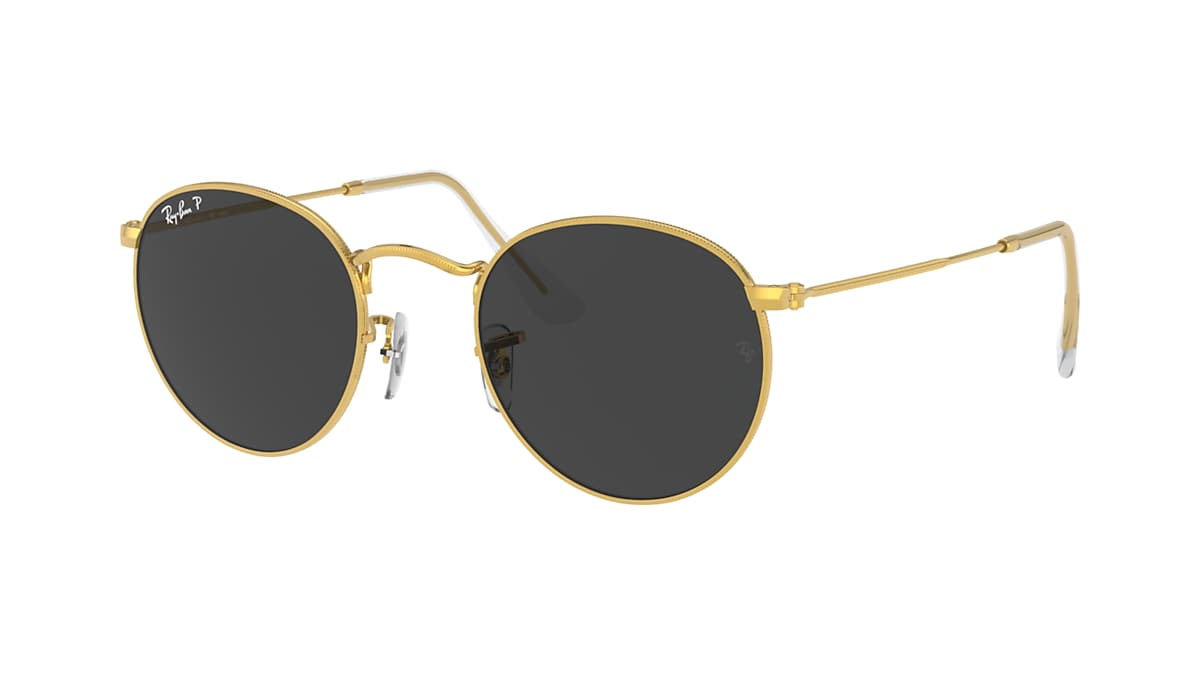 ROUND METAL Sunglasses in Gold and Black - RB3447 | Ray-Ban® US