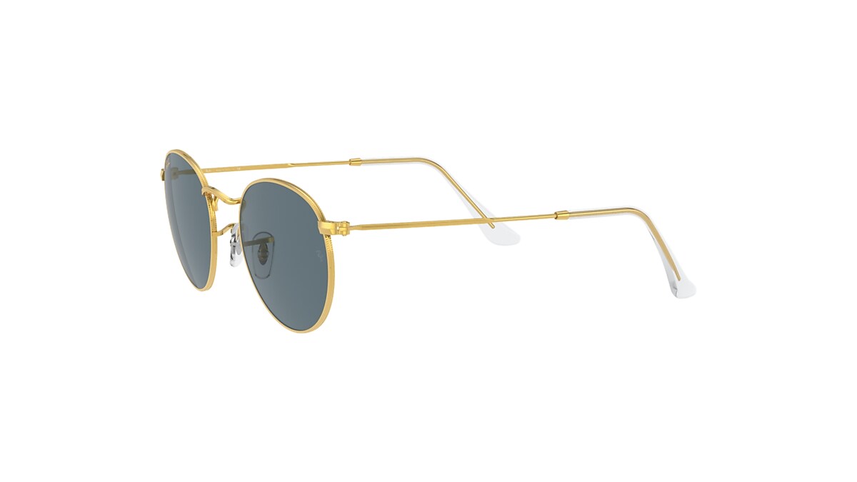 ROUND METAL LEGEND GOLD Sunglasses in Gold and Blue - RB3447