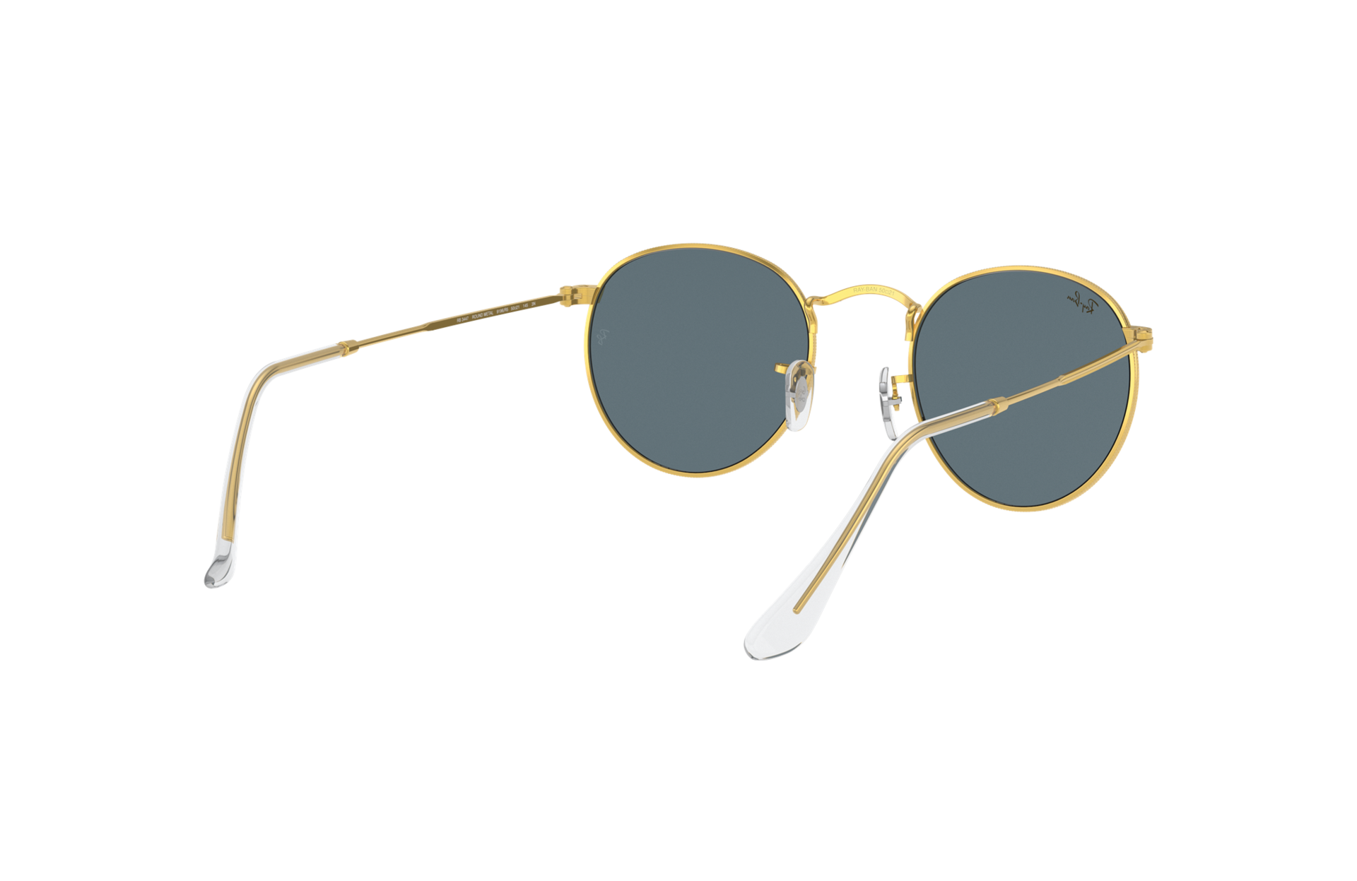 Round Metal Legend Gold Sunglasses in 