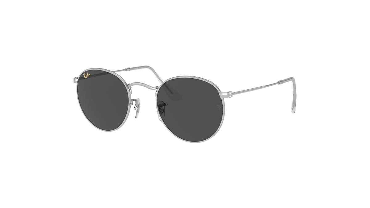 ROUND METAL LEGEND GOLD Sunglasses in Silver and Grey 
