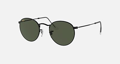 ROUND METAL LEGEND GOLD Sunglasses in Gold and G-15 Green - RB3447
