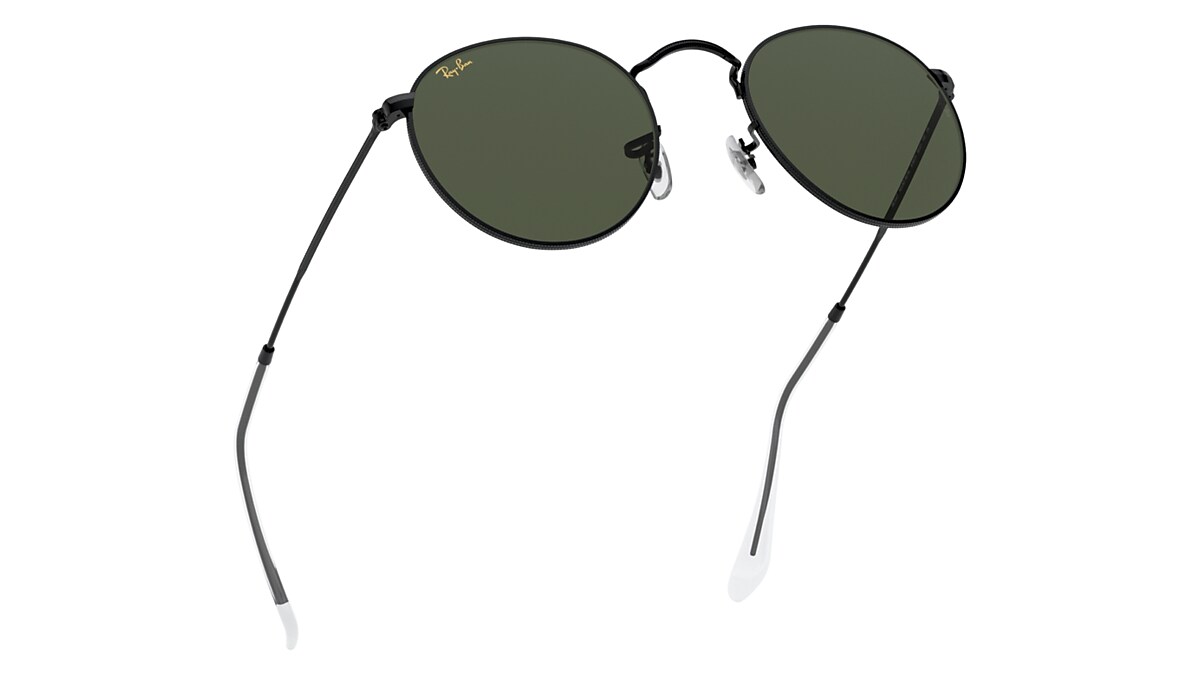 ROUND METAL LEGEND GOLD Sunglasses in Black and G-15 Green ROUND METAL LEGEND GOLD Sunglasses in Black and G-15 Green