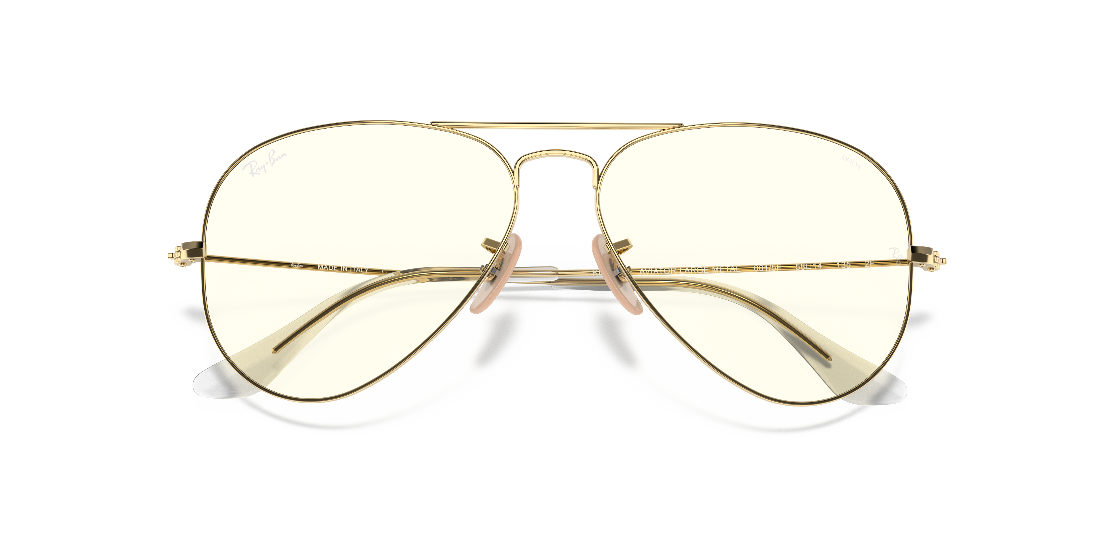 ray ban clear glasses gold