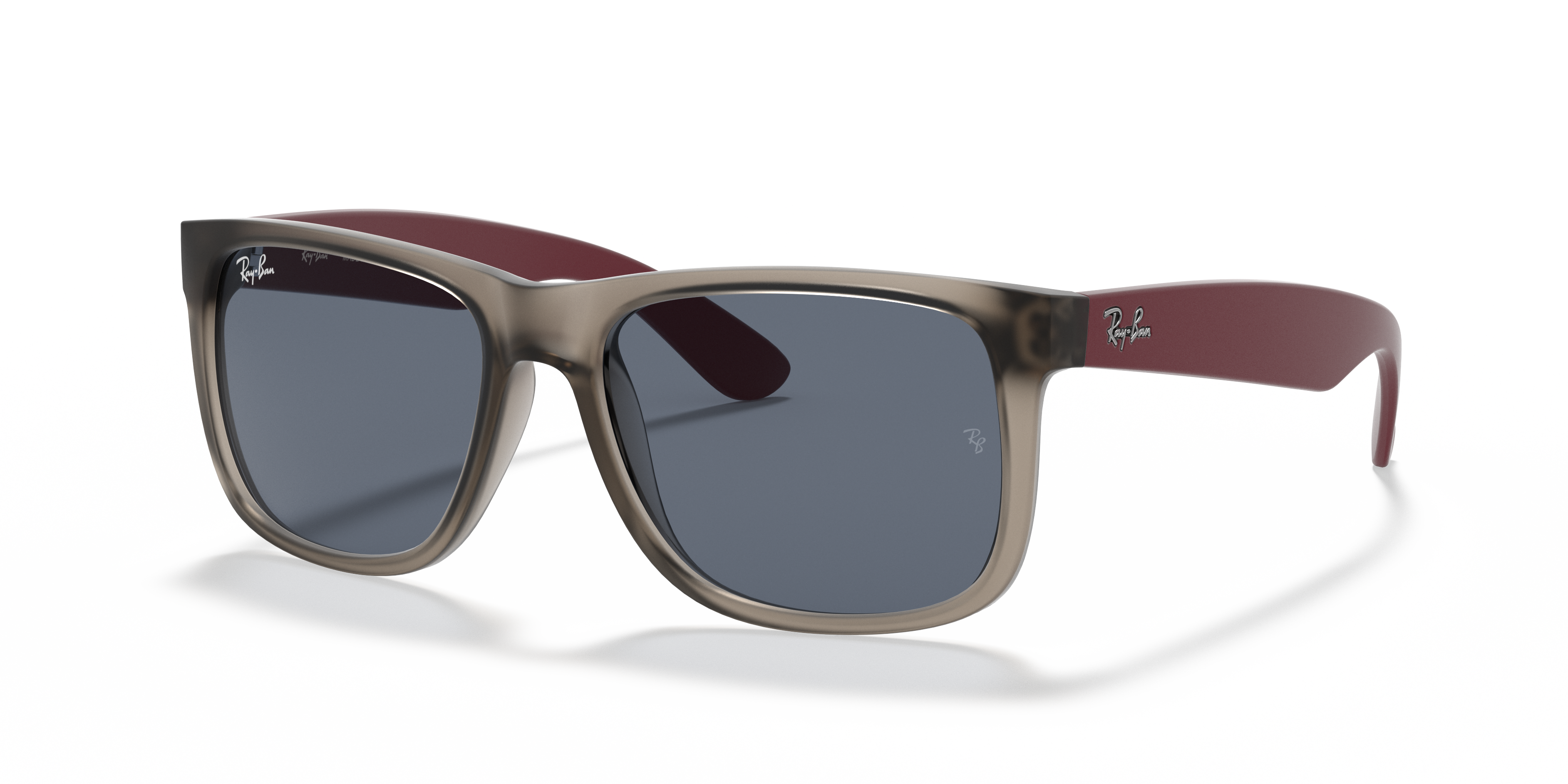 ray ban justin transparent grey