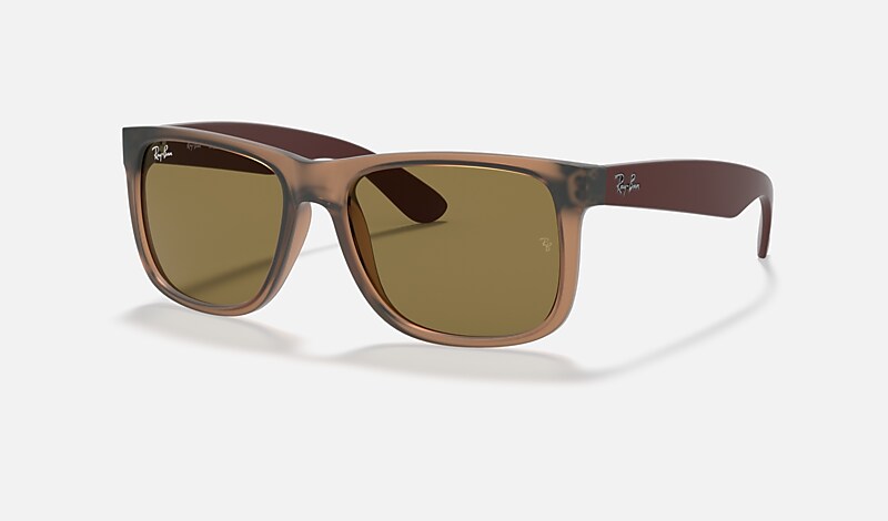 JUSTIN COLOR MIX Sunglasses in Transparent Light Brown and Dark