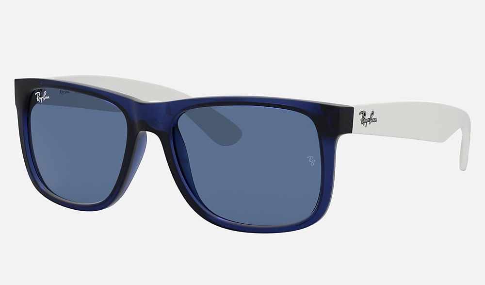 JUSTIN COLOR MIX Sunglasses in Transparent Blue and Blue - RB4165 