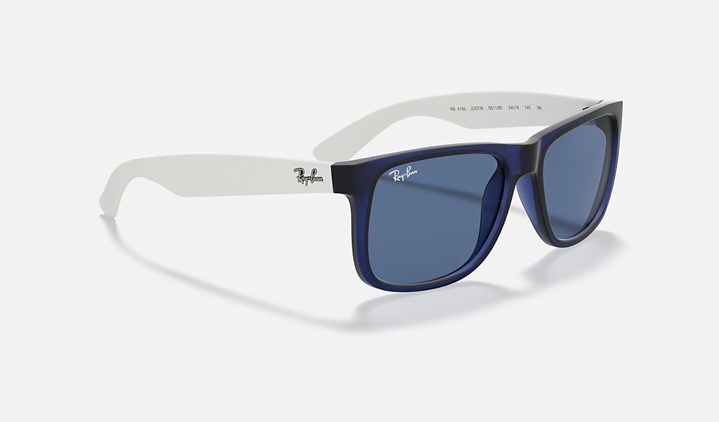 Justin Color Mix Sunglasses in Transparent Blue and Dark Blue | Ray-Ban®