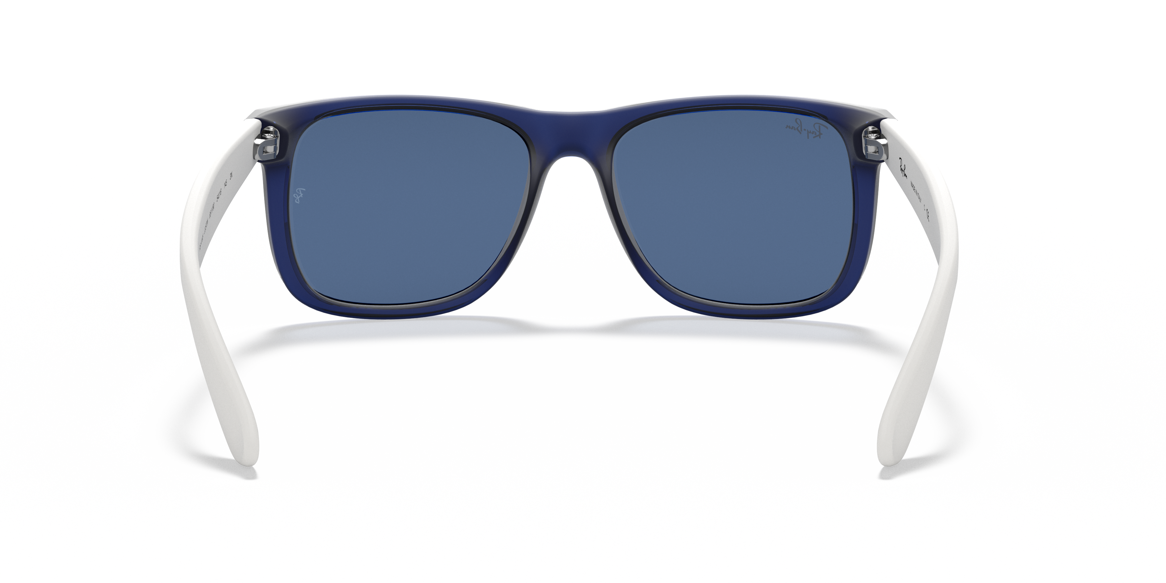 ray ban justin transparent blue