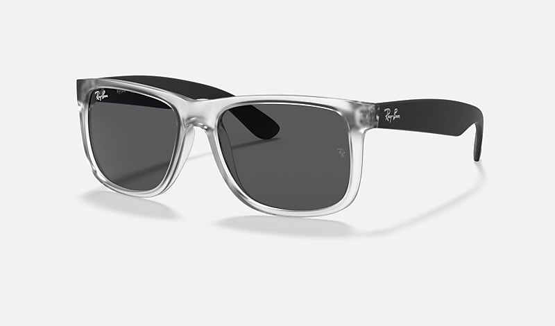 barricade art Absolutely JUSTIN COLOR MIX Sunglasses in Transparent and Grey - RB4165 | Ray-Ban® US