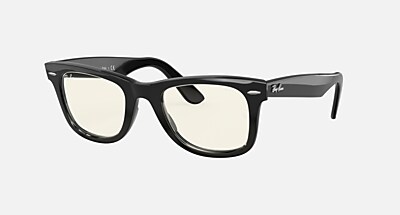 美品✨　レイバン　サングラス　RB2140　EVOLVE　ウェリントン WAYFARER CLEAR EVOLVE Everglasses Black and Clear Grey (50-22