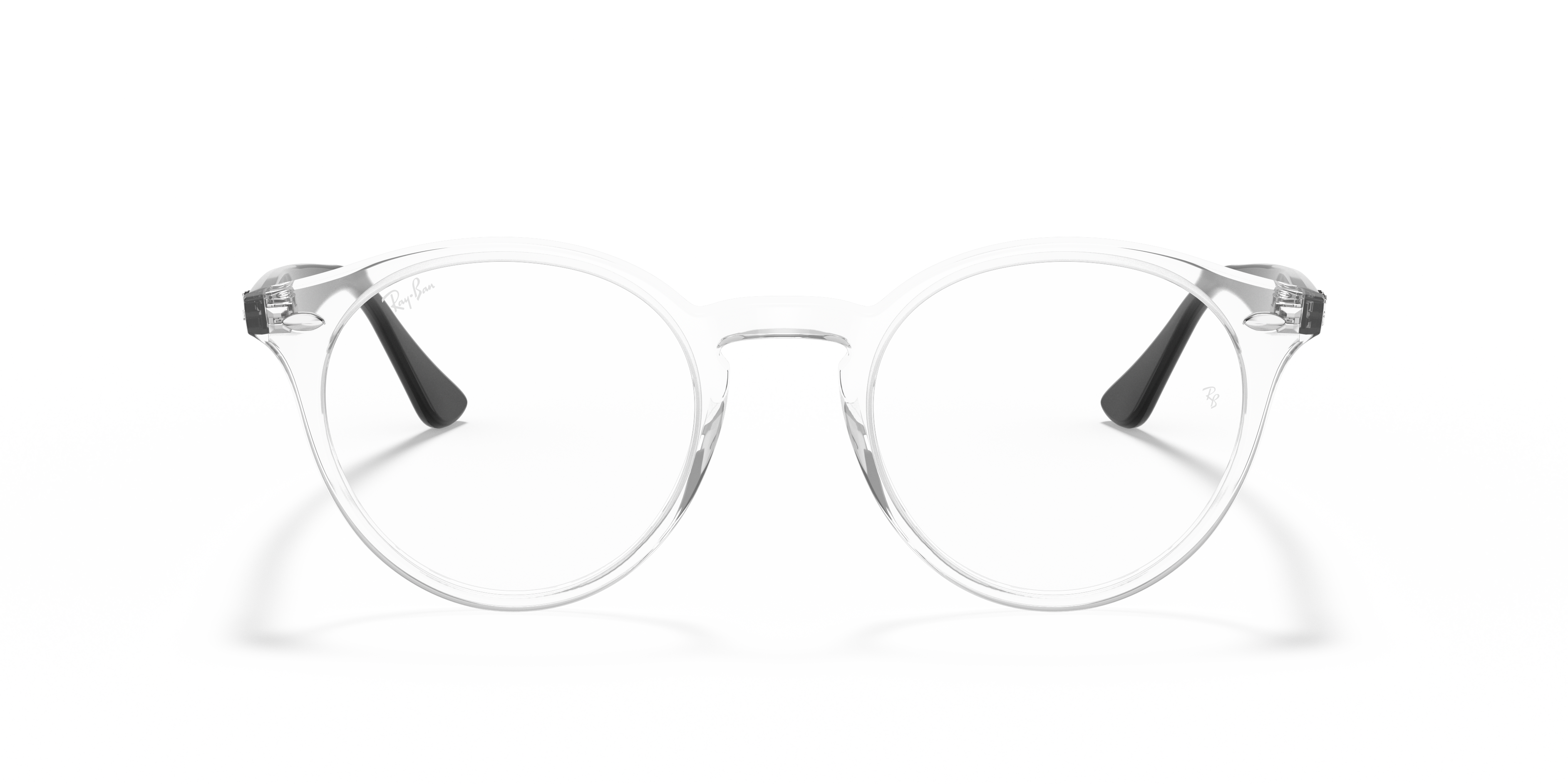 clear round ray bans