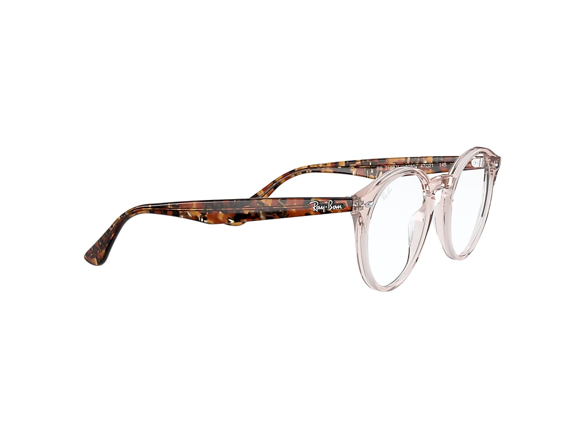 RB2180V OPTICS Eyeglasses with Transparent Light Brown Frame