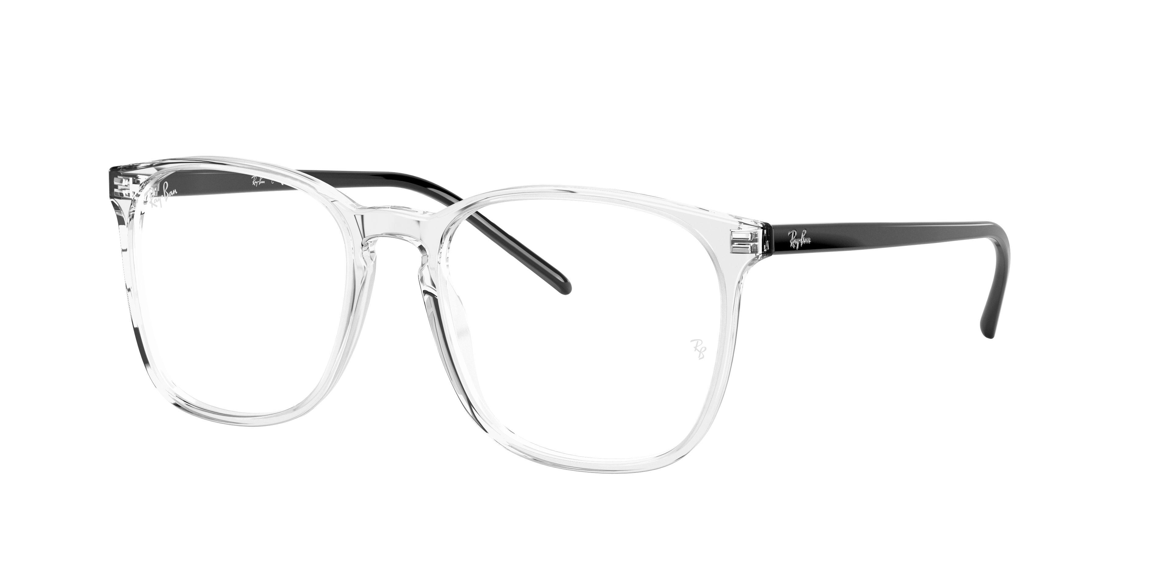 Rb5387 Eyeglasses with Shiny Transparent Grey Frame RayBan®