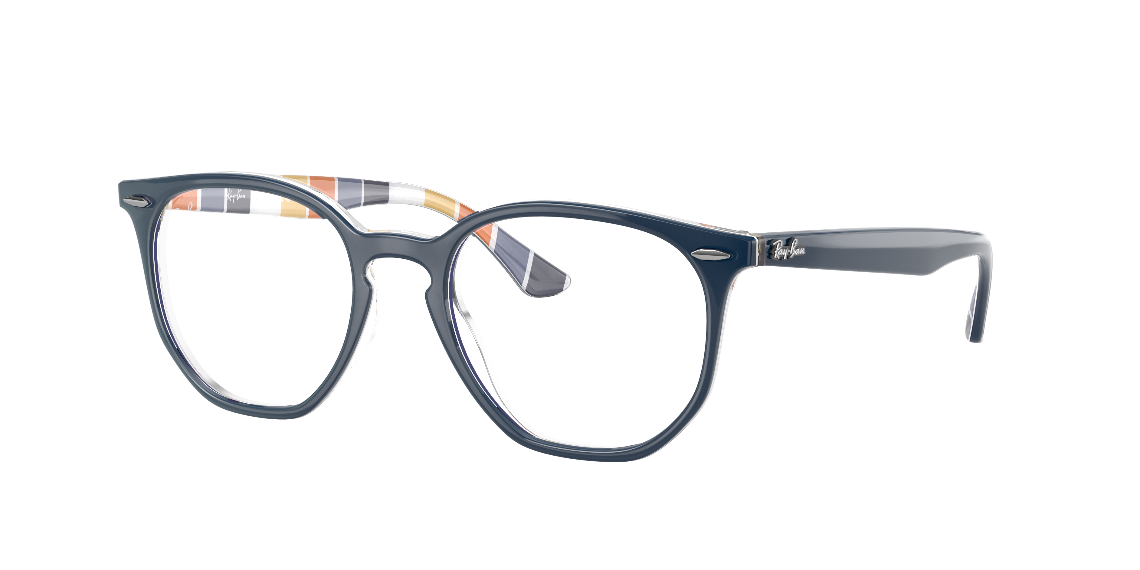 Cirkel Storing baseren Rb7151 Hexagonal Optics Eyeglasses with Dark Blue Frame - RB7151 | Ray-Ban®  US