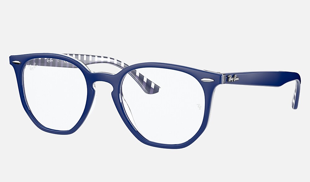 RB7151 HEXAGONAL OPTICS Eyeglasses with Blue Frame - RB7151F | Ray 