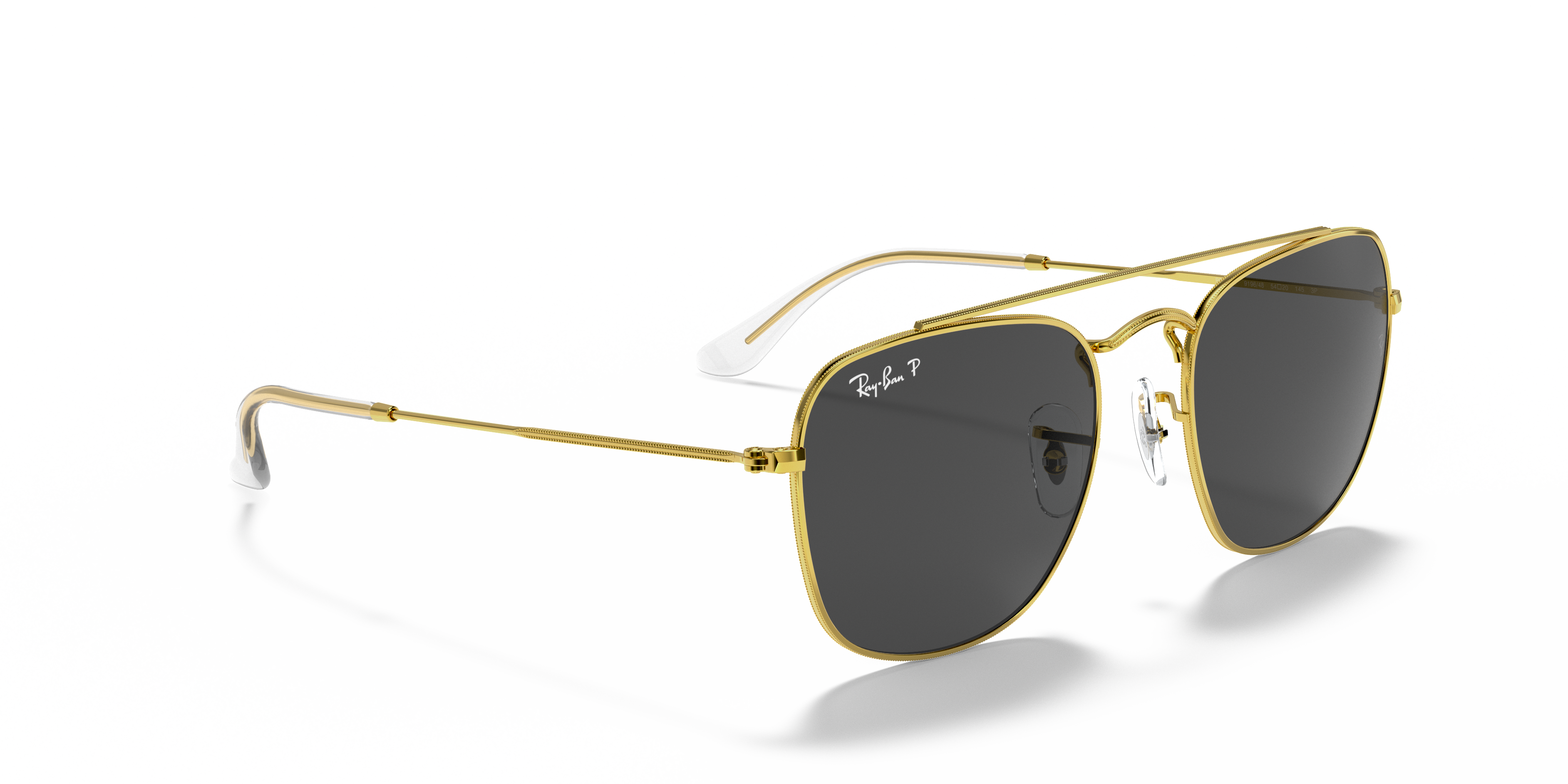 ray ban shiny gold coloured