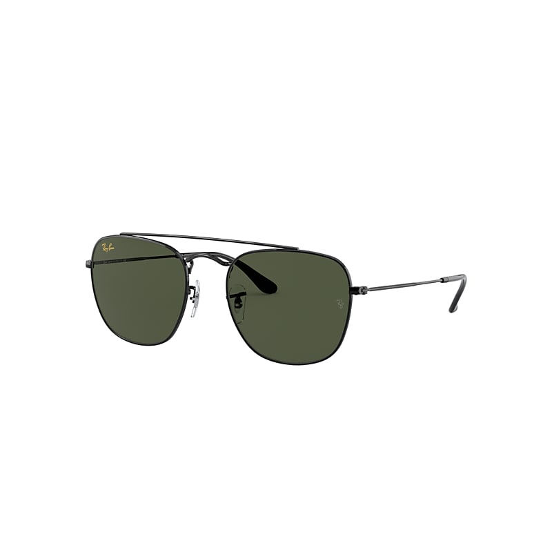 Ray-Ban Rb3557 Sunglasses Shiny Black Frame Green Lenses 51-20