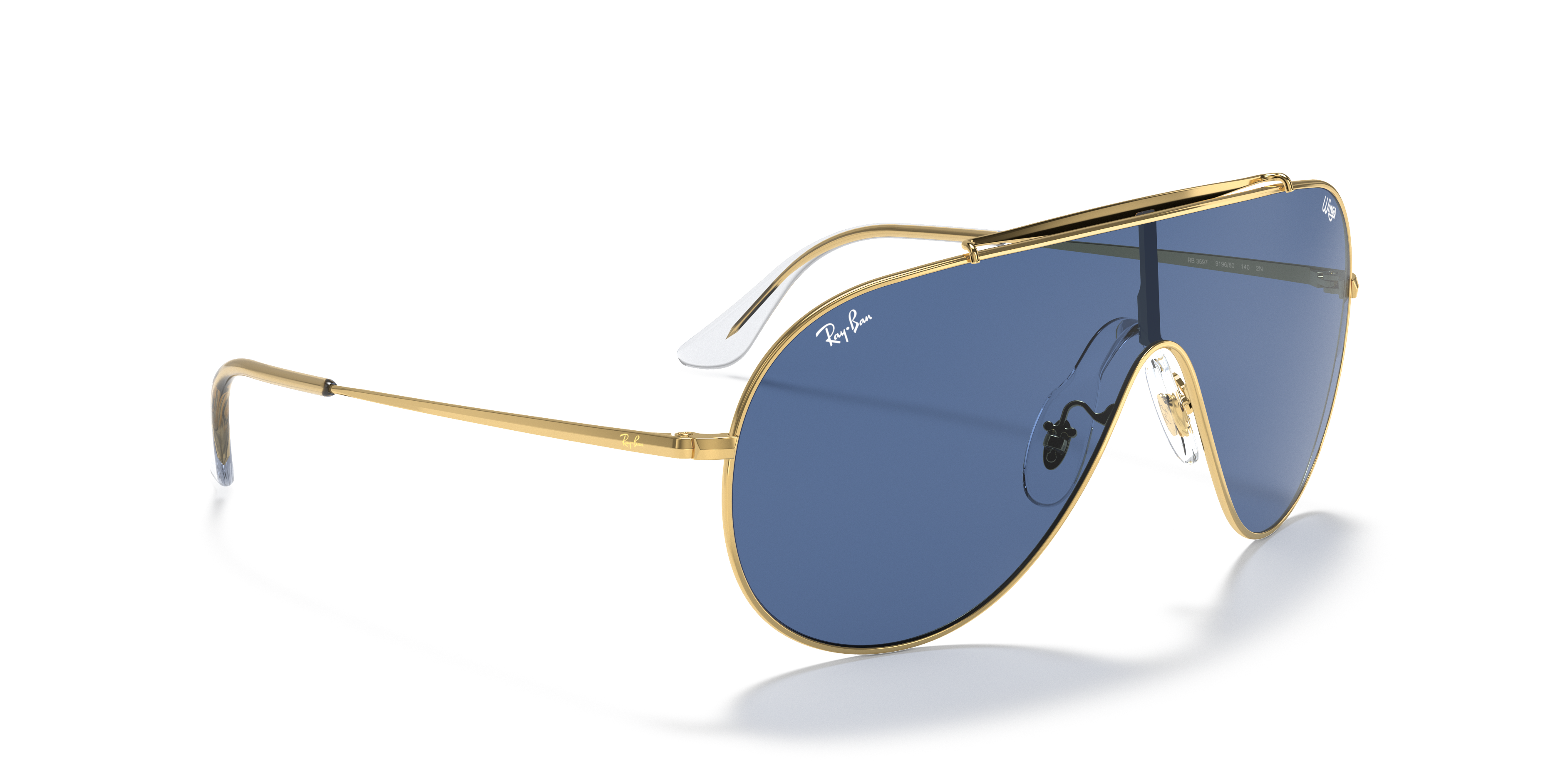 ray ban one piece lens