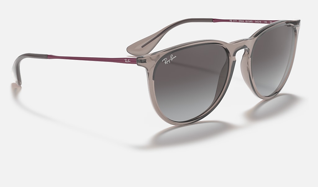 Sticky Anecdote Don't want Erika Color Mix Sunglasses in Shiny Transparent Grey and Grey | Ray-Ban®