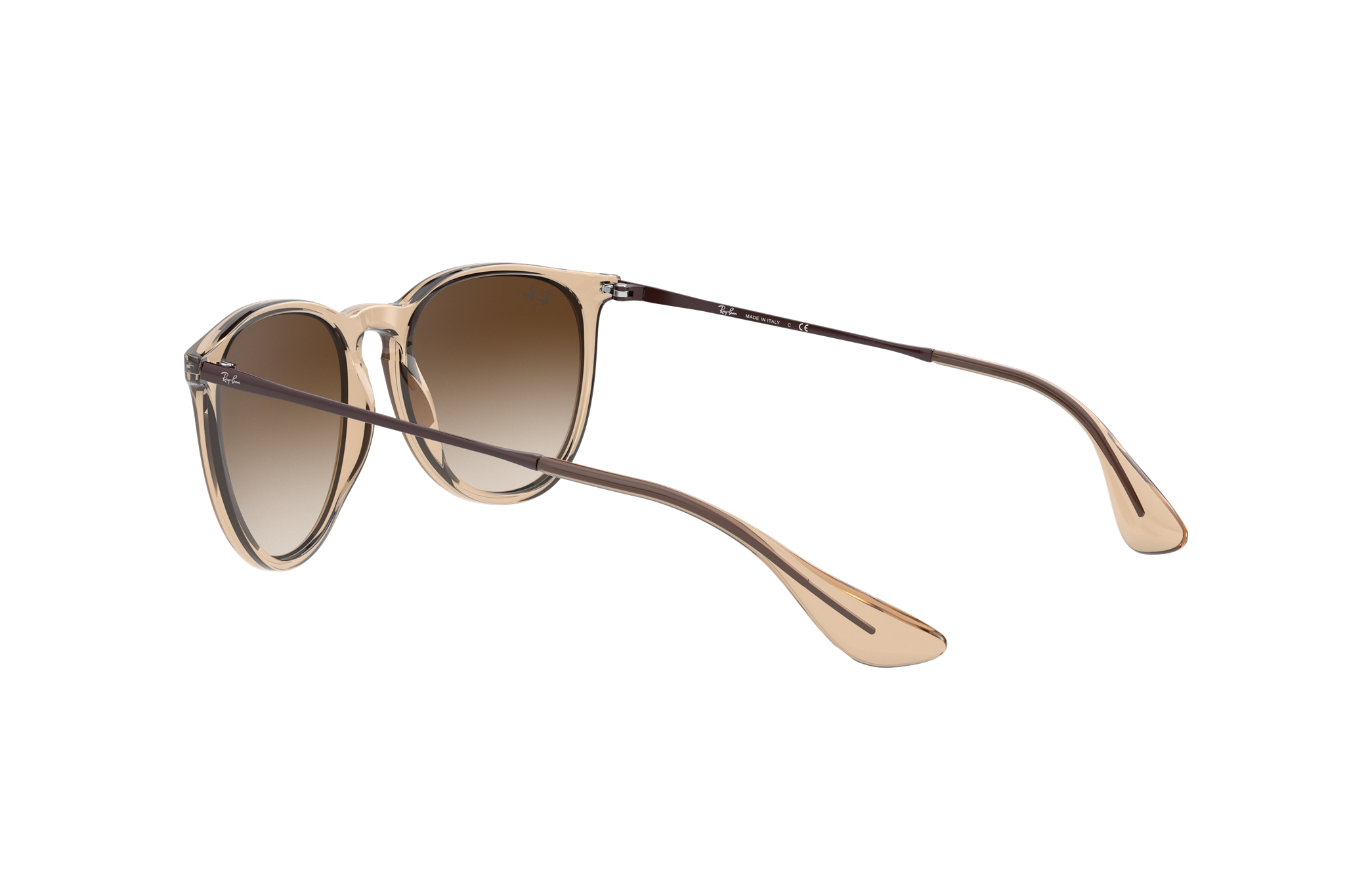 Erika Color Mix Sunglasses in Shiny Transparent Brown and Brown | Ray-Ban®