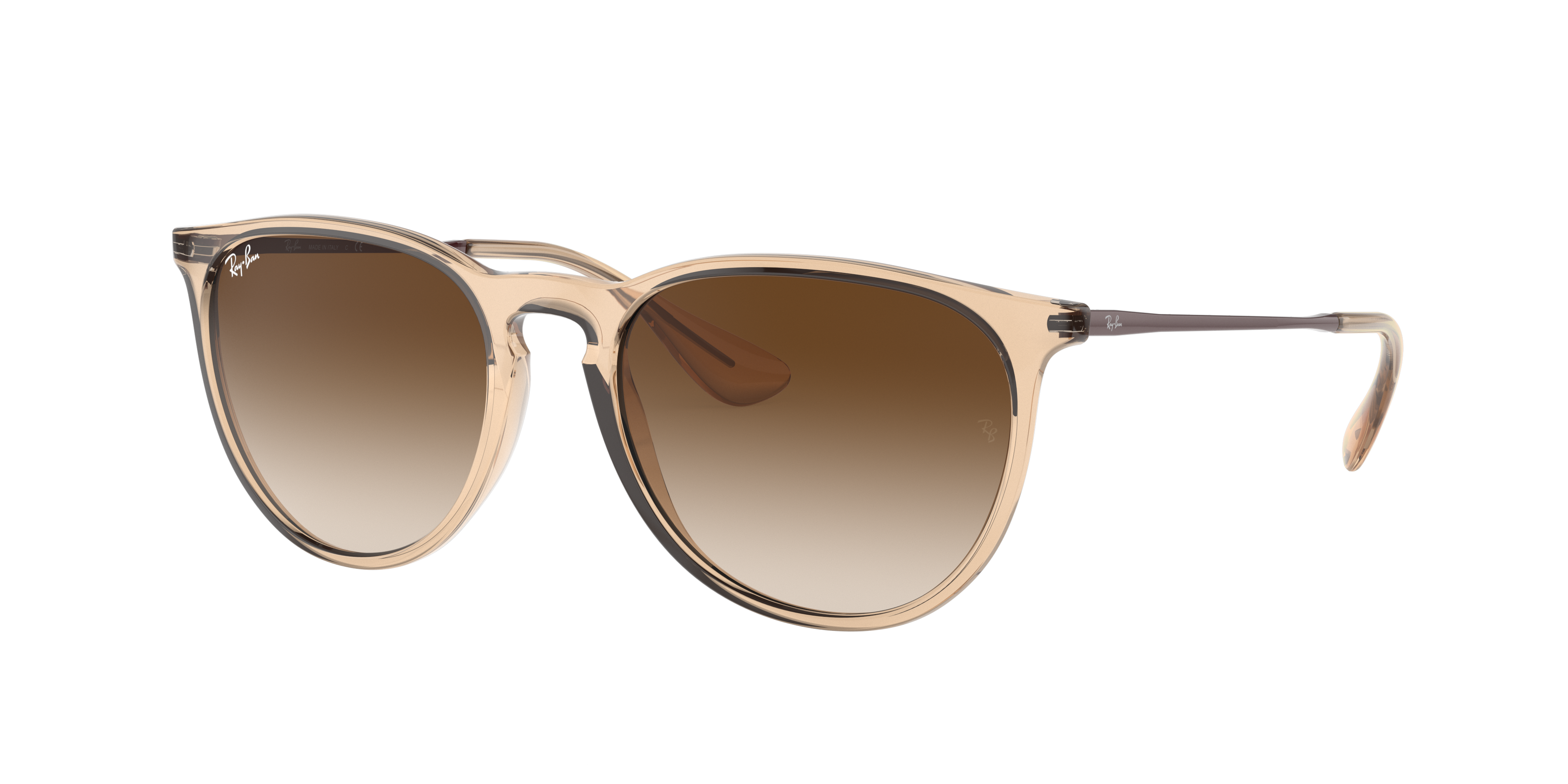 Erika Color Mix Sunglasses in Transparent Brown and Brown | Ray-Ban®