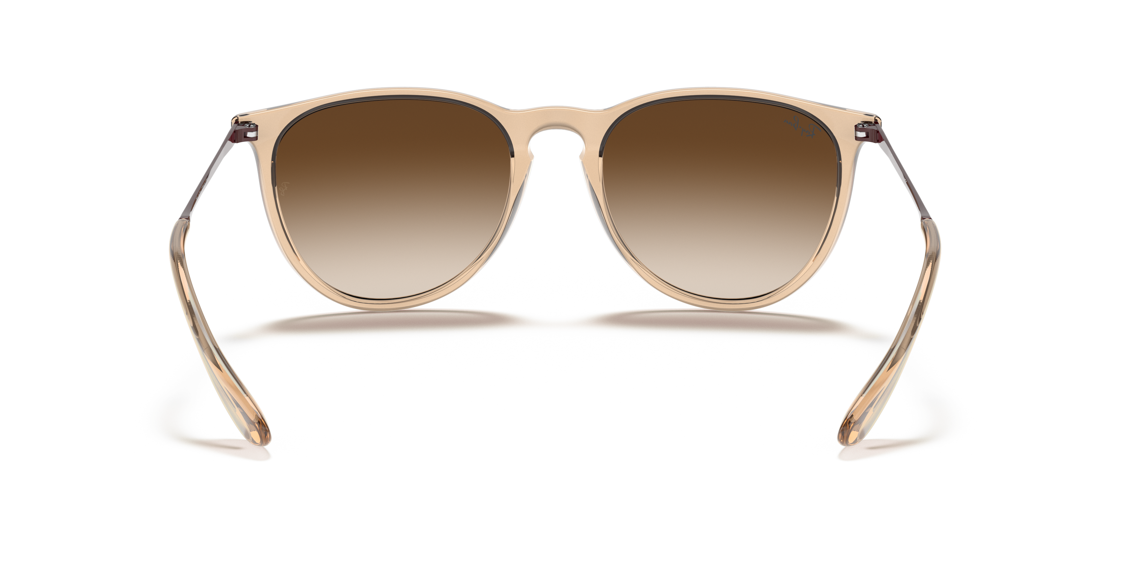 ray ban erika shiny transparent brown