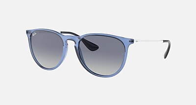 ERIKA COLOR MIX Sunglasses in Transparent Blue and Blue Gradient