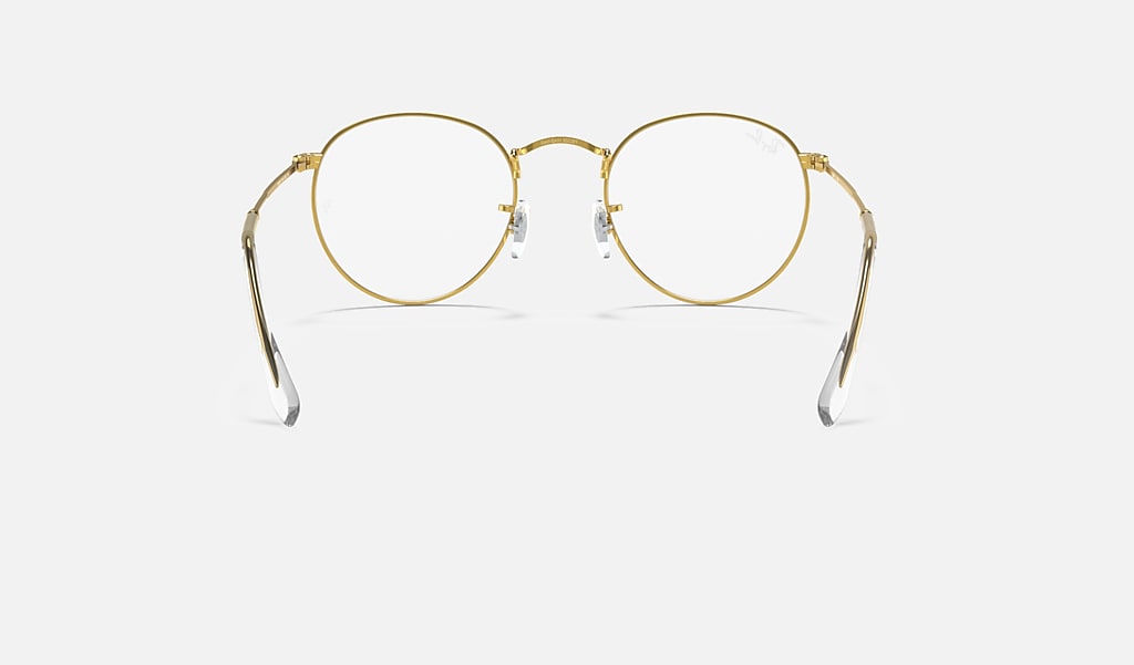 Afkorting Dankbaar Torrent Round Metal Optics Eyeglasses with White Frame | Ray-Ban®