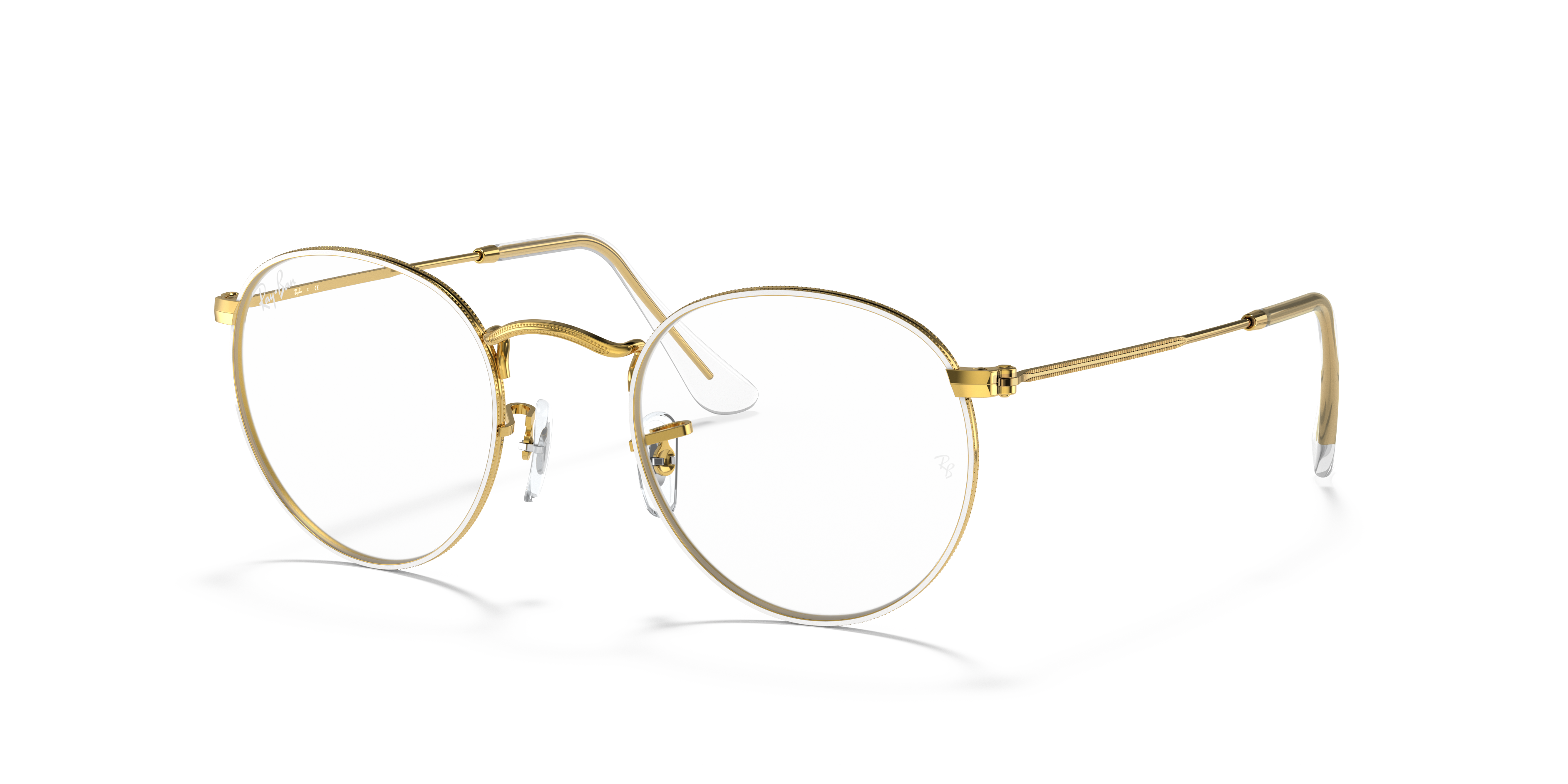 white ray ban eyeglasses