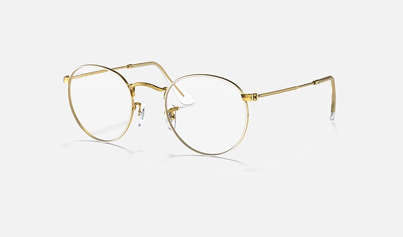 レイバン公式ストア】 Ray-Ban® ROUND METAL OPTICS メガネ | ホワイト