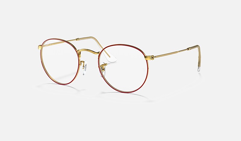 Round discount red eyeglasses